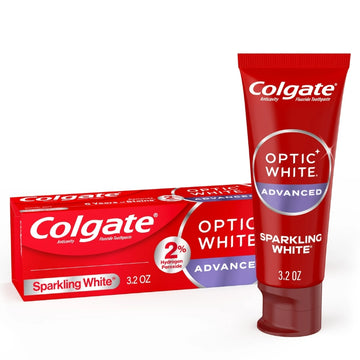 コルゲート 歯磨き粉 Colgate オプティックホワイトアドバンス スパークリング ホワイト コルゲート 歯磨き粉 90g /3.2 oz 【送料無料】 Colgate Optic White Advanced Toothpaste 90g 3.2 oz【追跡可能な海外郵便】