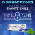 Crest 3Dホワイト ブリリアンス ミント 130g の外箱とチューブ